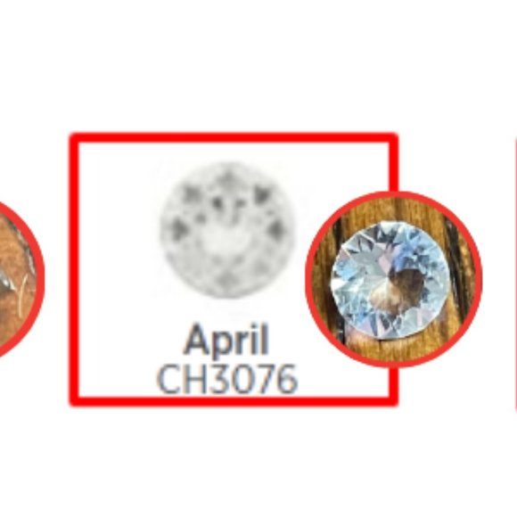 Origami Owl set of 3 Birthstone Crystals by Swarovski - Picture 3 of 4